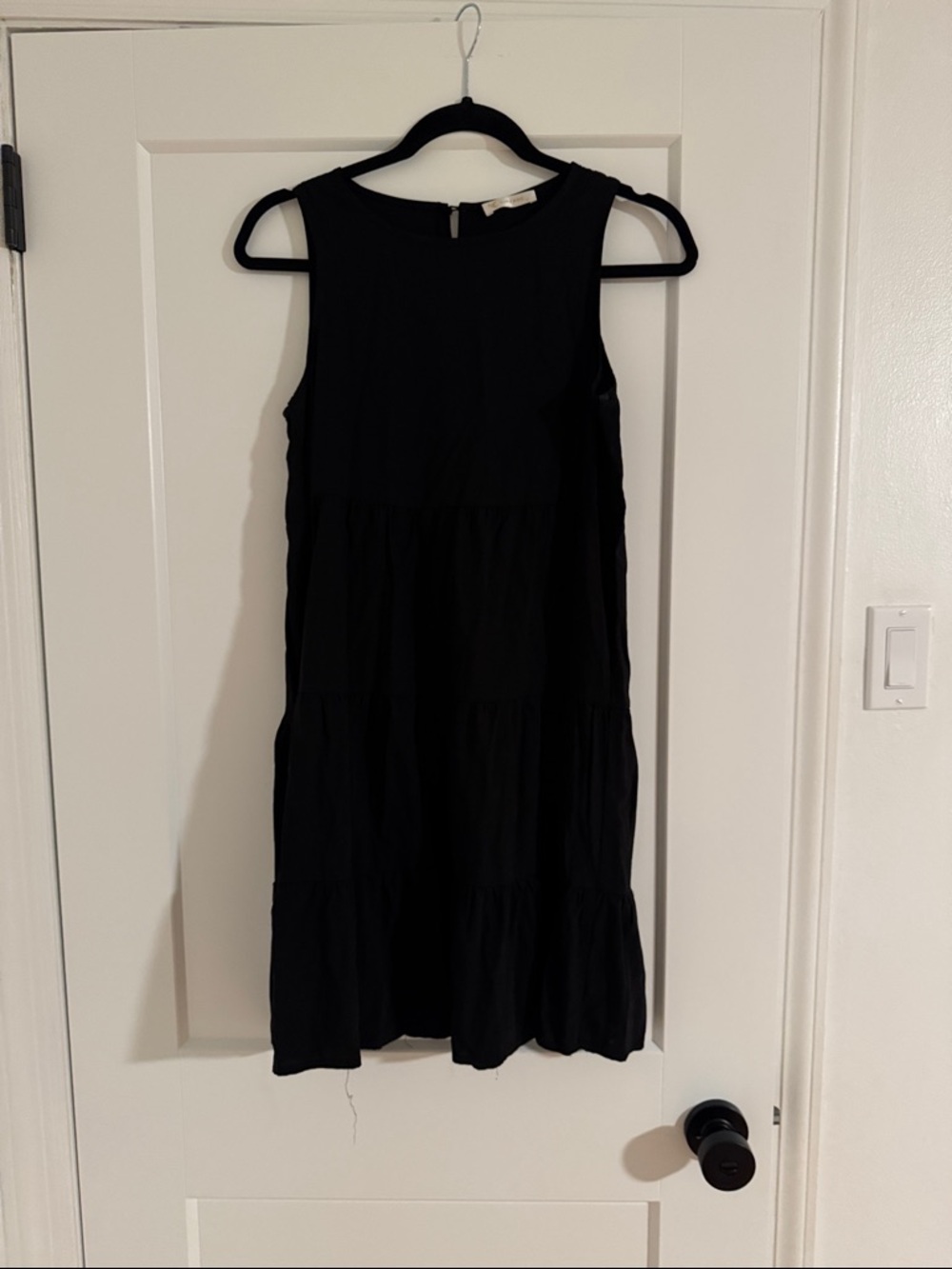 Sleeveless Black Tiered Dress